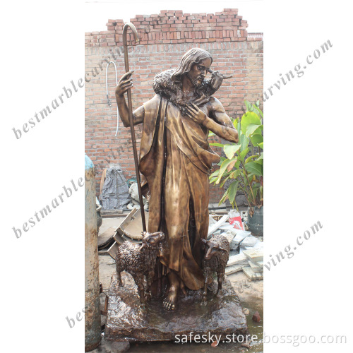 Bronze Cast Jesus Statue Sculpture
